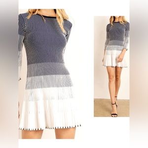 NWT Lulu’s Pauline pleated knit dress, Large